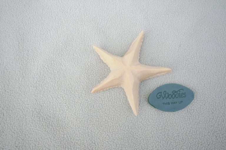 image for Liberty Of London Hand Carved Wooden Fragranced Star Fish By Woodies Of Thetford.  Bathroom Ornament