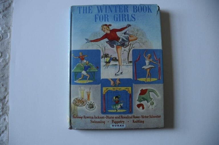 image for Vintage First Edition 1956 The Winter Book For Girls Original Hardback By Heather Burke. VGUC