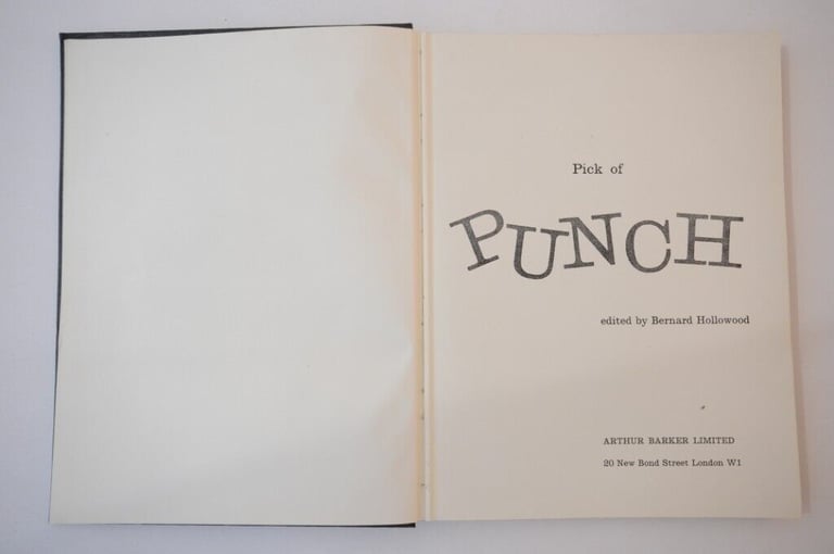 Pick Of Punch Vintage 1962 First Edition Hardback Book Edited By Bernard Hollowood VGUC Original
