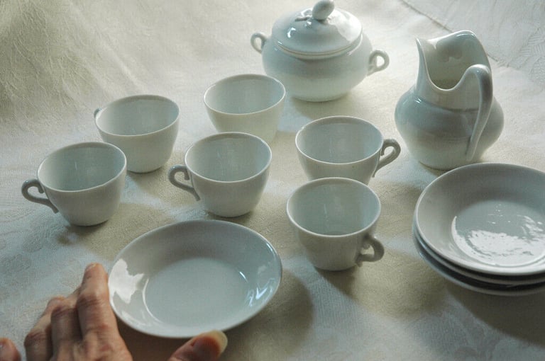 Vintage china from Sir John & Lady Smith's estate. Petite children china set