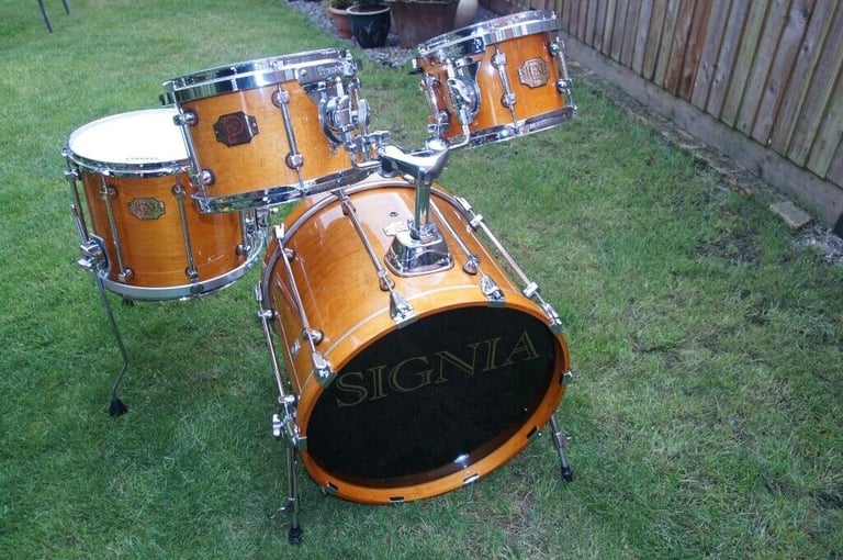 Premier Signia drum shell pack - Topaz - '90s - Leicester - Vintage