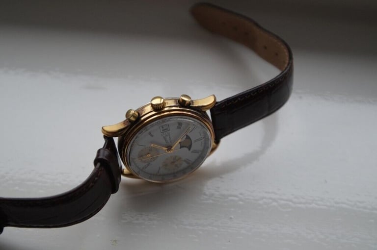 Eberhard & Co automatic mechanical chronograph wristwatch - Ltd Edition - Swiss - Vintage- Val 7758