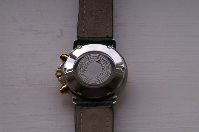 Maurice Lacroix automatic mechanical chronograph wristwatch - new old - '90s - Val 7750