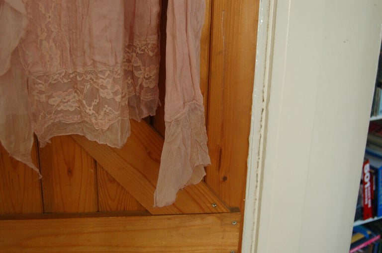  7 Seven pink long sleeved blouse with frills size 14/16 
