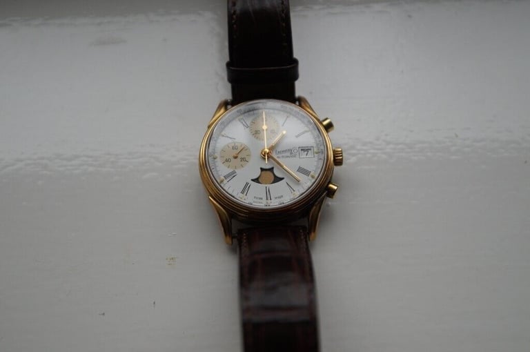 Eberhard & Co automatic mechanical chronograph wristwatch - Ltd Edition - Swiss - Vintage- Val 7758