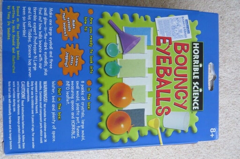 Horrible Science Bouncy Eyeballs Kit Age 8+ NEW