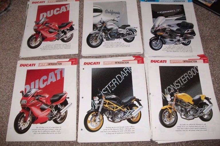 image for Yamaha Suzuki Honda Kawasaki Motor Bike Superbike FILES JOB LOT 