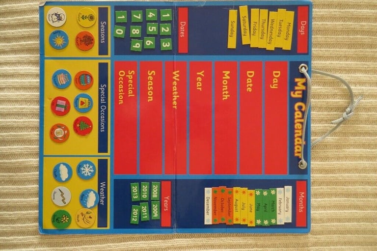 Early Learning Centre My Magnetic Calendar Age 3-8