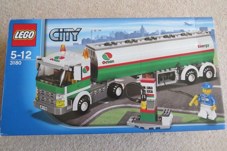 image for LEGO CITY 3180 TANK TRUCK, Age 5-12, 100% COMPLETE with BOX and MANUAL