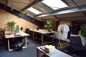 image for Large Office Space Available in Creative Hub (450ft2) - Great Transport Links - Zone 2
