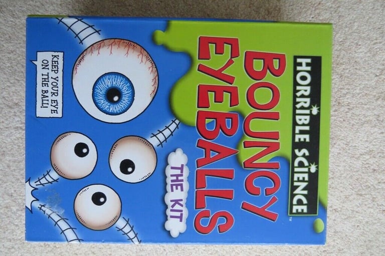 Horrible Science Bouncy Eyeballs Kit Age 8+ NEW