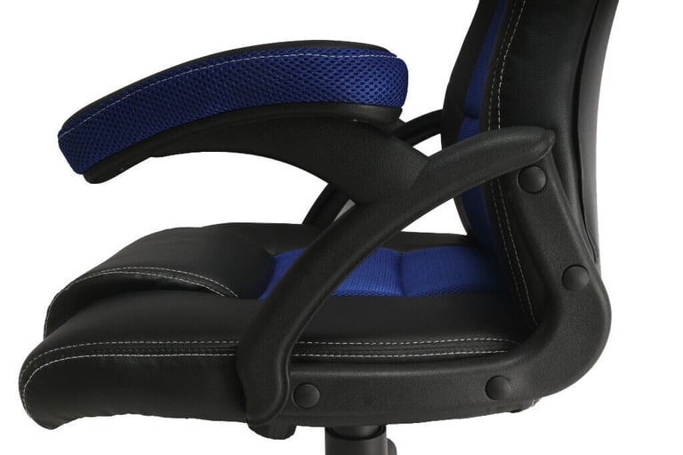 New BLUE PC XBOX PS5 Gaming Computer Chair Ergonomic Adjustable Swivel Recliner Laptop Office Home