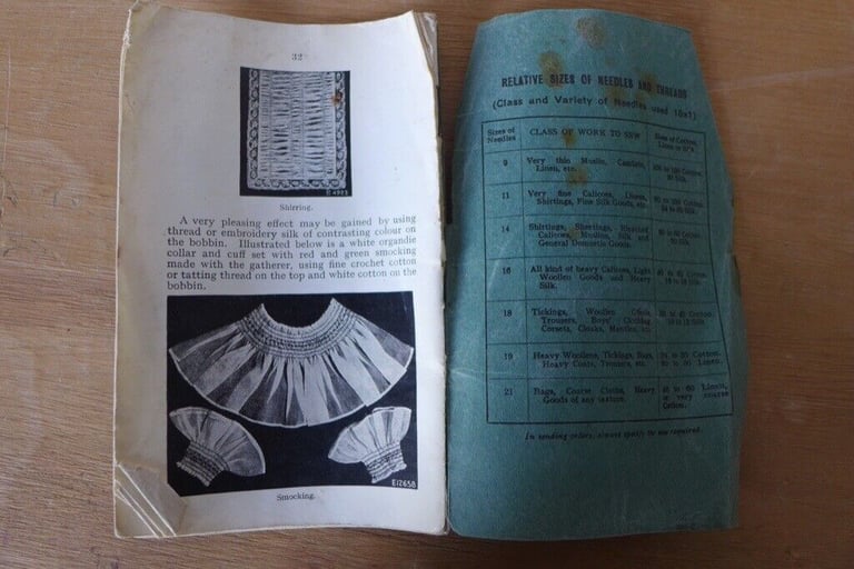 Original Instruction booklet for a Singer Sewing Machine No 66. ‘Oscillating hook, for Family use’.