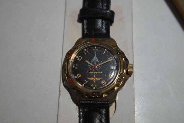 Vostok Komandirskie manual wind mechanical wristwatch - New old stock - '98