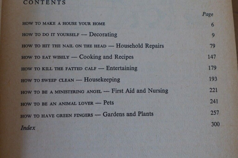Collectable: The Good Housewife’s Encyclopedia and The Good Handyman’s Encyclopedia. £15 for the two