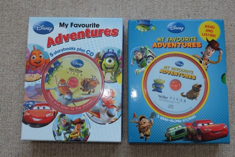 image for Disney My Favourite Adventures Read Along Story Books x 2 Box sets - mint condition 