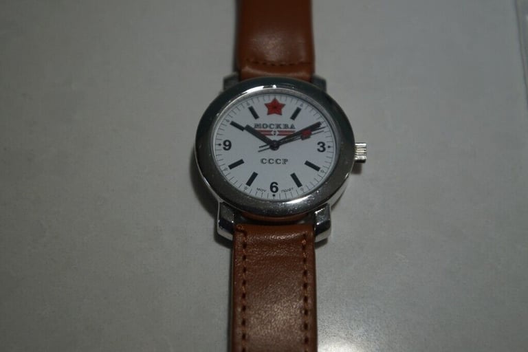 Mockba  CCCP manual wind mechanical wristwatch - New old stock - '90s - 