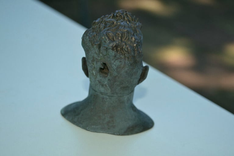 Terminator T-800 Arnie faux bronze statue/ sculpture