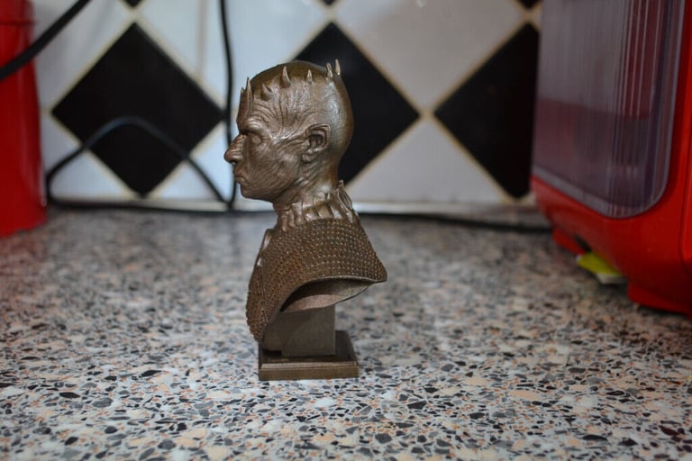 Night King Bust GoT Game of Thrones Faux Bronze statue/ sculpture