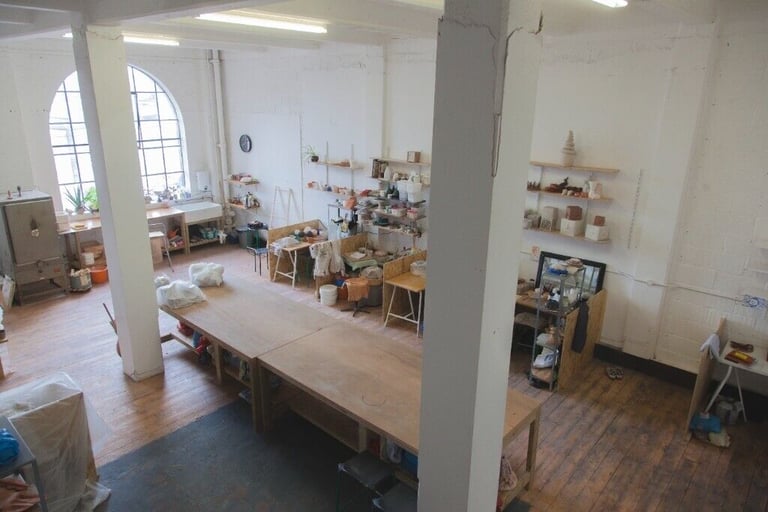 Spacious creative studio office and workshop spaces in South London Victorian warehouse conversions