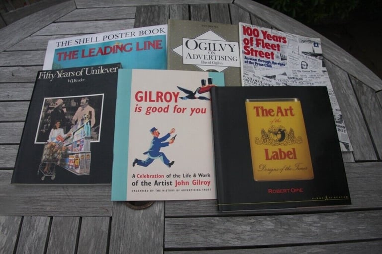 Collection of advertising and marketing books