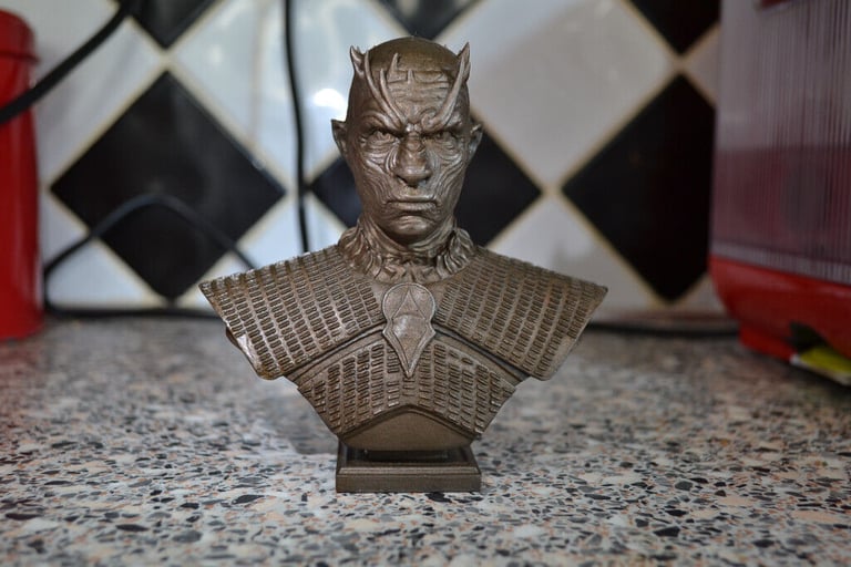 image for Night King Bust GoT Game of Thrones Faux Bronze statue/ sculpture