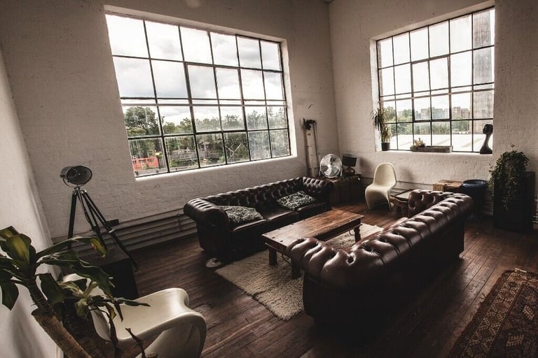 Spacious creative studio office and workshop spaces in South London Victorian warehouse conversions