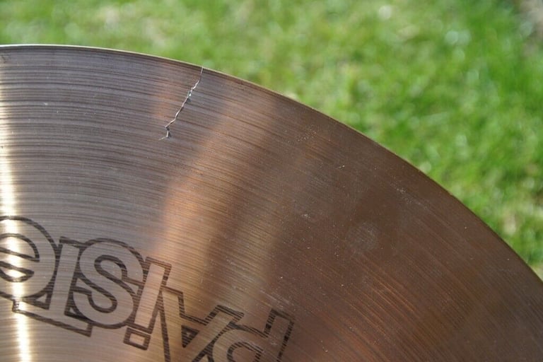 Paiste 2002 18 inch Crash cymbal - '77 - Black logo - Vintage - 1365g