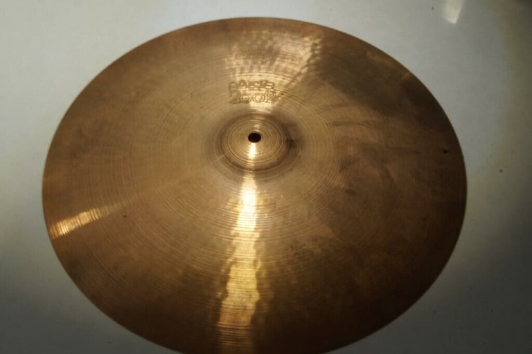 Paiste 2002 16 inch Crash cymbal - '77 - Vintage - Black logo - 1035g