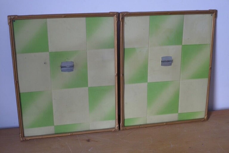 Matching Pair of Art Deco Vintage 1920s/1930s Metal Stand-Up Picture Photo Frames. £40 for the pair