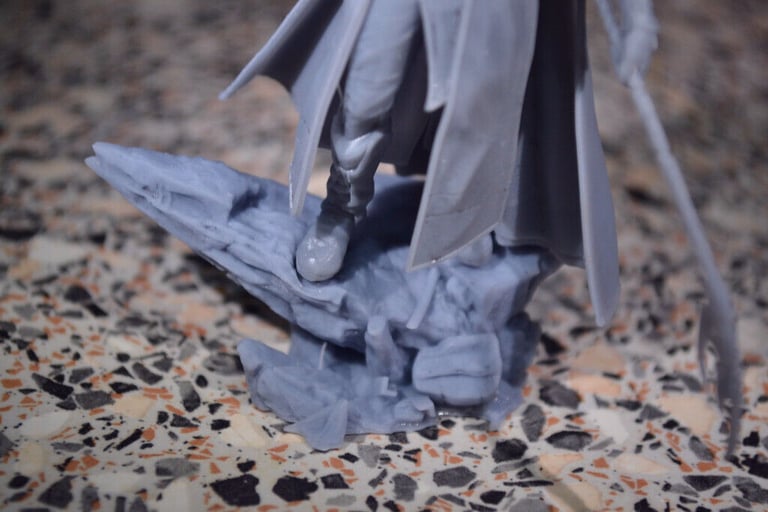 Loki 3D printed resin model second, arm failed to print.... :-(