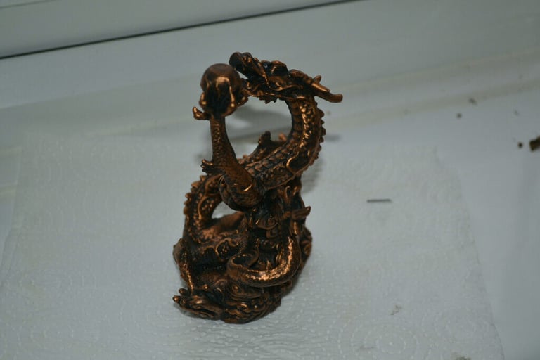 Chinese Dragon finished in Antique Gold effect
