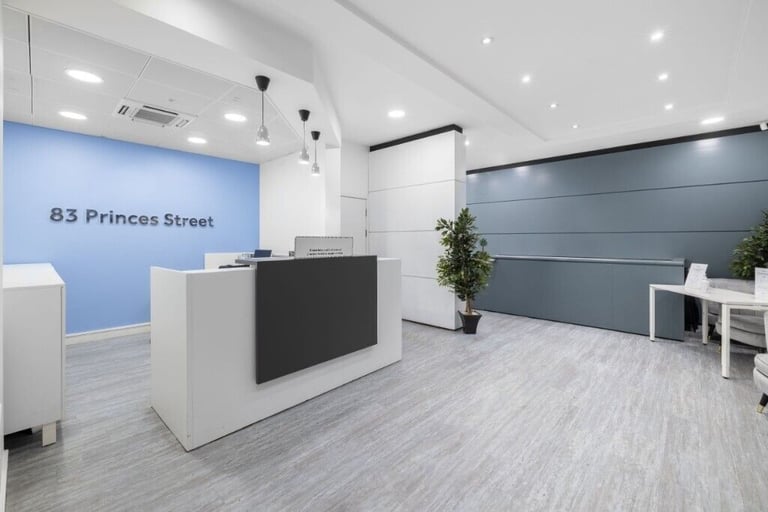Edinburgh - EH2 2ER, Open plan 5381 sqft serviced office to rent at Princes Street