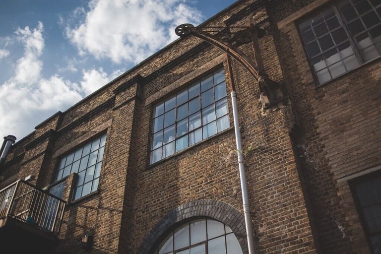 Spacious creative studio office and workshop spaces in South London Victorian warehouse conversions