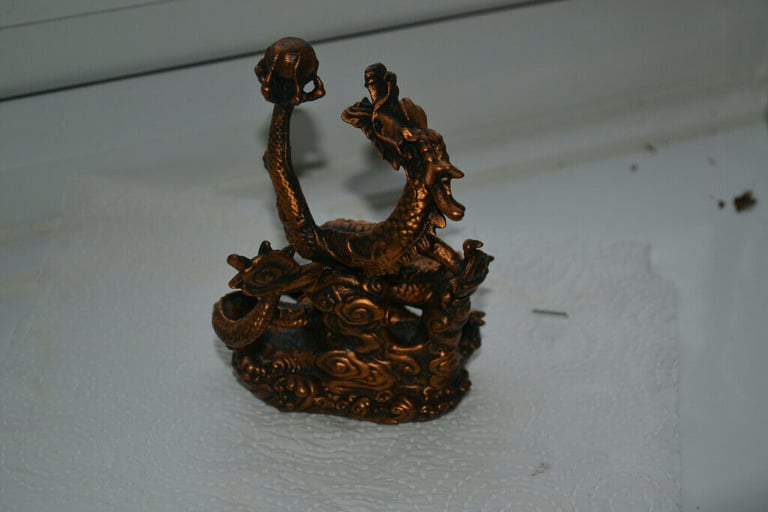Chinese Dragon finished in Antique Gold effect