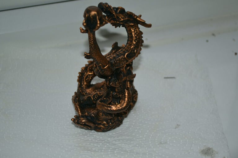 Chinese Dragon finished in Antique Gold effect