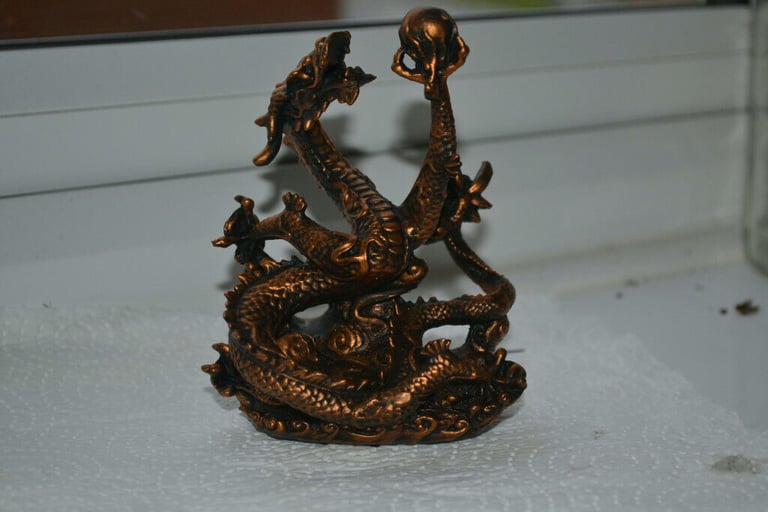 Chinese Dragon finished in Antique Gold effect