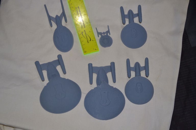 Gaggle of Enterprises, Star Trek job lot C D and E + NX class