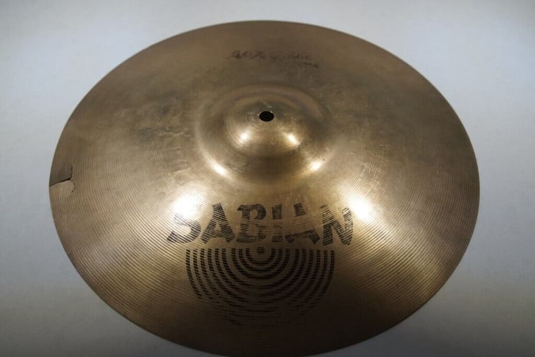 Sabian AAX 16 inch Stage Crash cymbal - Canada - Vintage - Damaged