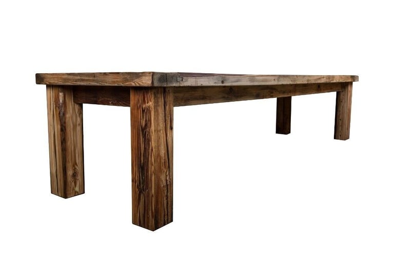 DINING UNIQUE SOLID WOOD TABLES, RUSTIC GRADE