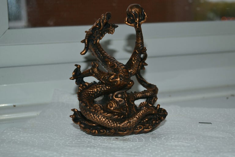 Chinese Dragon finished in Antique Gold effect