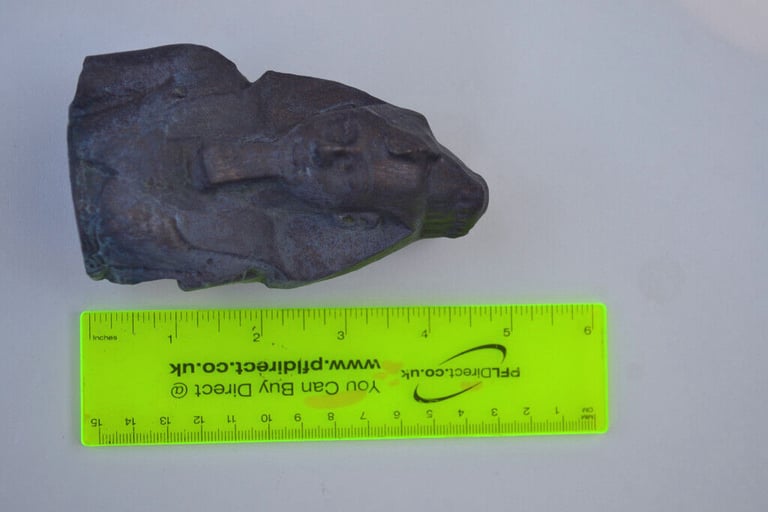 Ramesses II Ozymandias Egyptian faux bronze statue/ sculpture