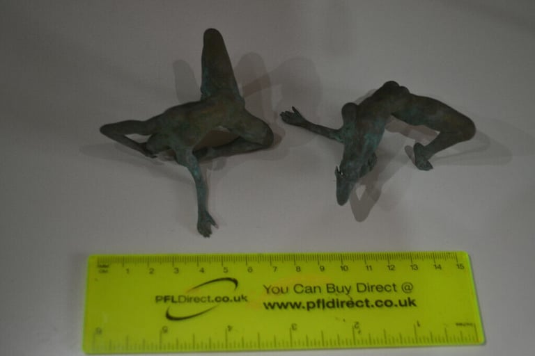 Faux bronze naked/ wrestling ladies.....