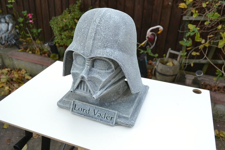 Lord Vader! Stone effect...secret stash can! Star Wars
