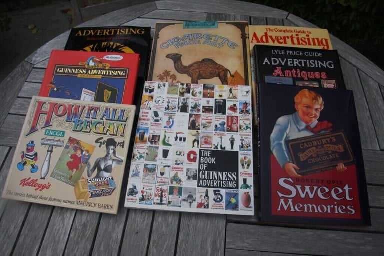 Collection of advertising and marketing books