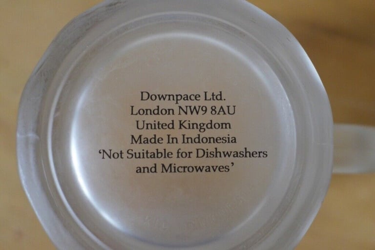 Collectible/collectable: HOMER SIMPSON, ‘Duff Beer’, FROSTED, PINT, BEER GLASS / TANKARD. As new.