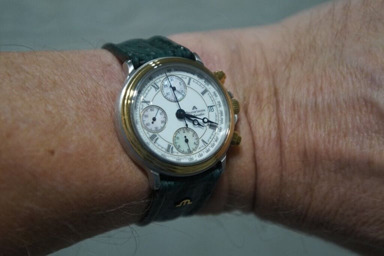 image for Maurice Lacroix automatic mechanical chronograph wristwatch - new old - '90s - Val 7750