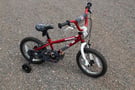 Mongoose Scan R14 Boys Girls Kids Childrens BMX Bike 14&amp;quot; Wheels with Stabilizers