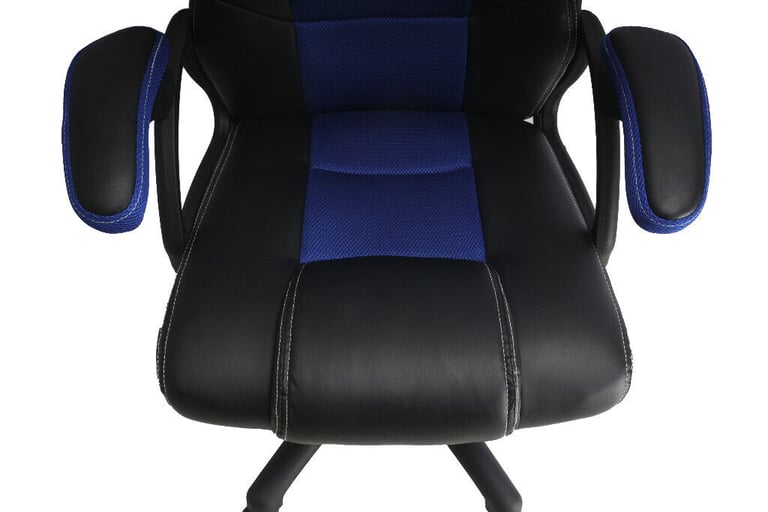 New BLUE PC XBOX PS5 Gaming Computer Chair Ergonomic Adjustable Swivel Recliner Laptop Office Home