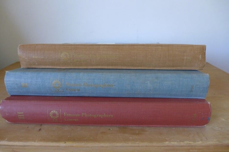 FAMOUS PHOTOGRAPHERS COURSE books, three large hardback volumes 1,2 and 3, published 1964 in the USA